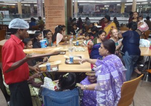Dosa and Pizza at the Mall for my Birthday.