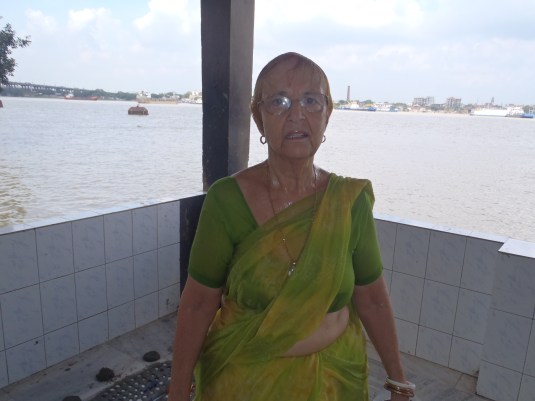 Coming out from the Ganges