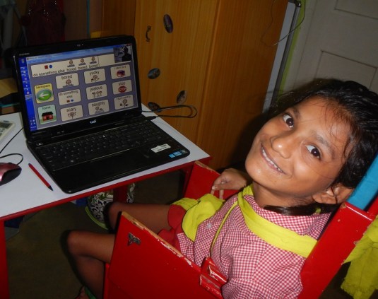 Ganga's eyes do speak. Here she is saying that she has done well and deserves a photograph.